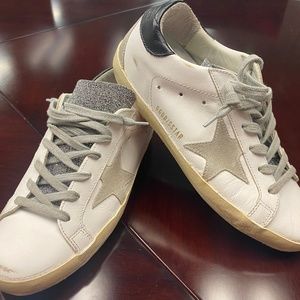 *SOLD* GOLDEN GOOSE 'SUPERSTAR' GLITTER TONGUE